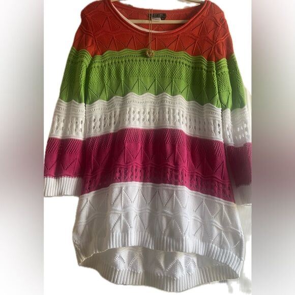 City Girl Nancy Bolen multicolored & layered sweater! - Picture 8 of 14